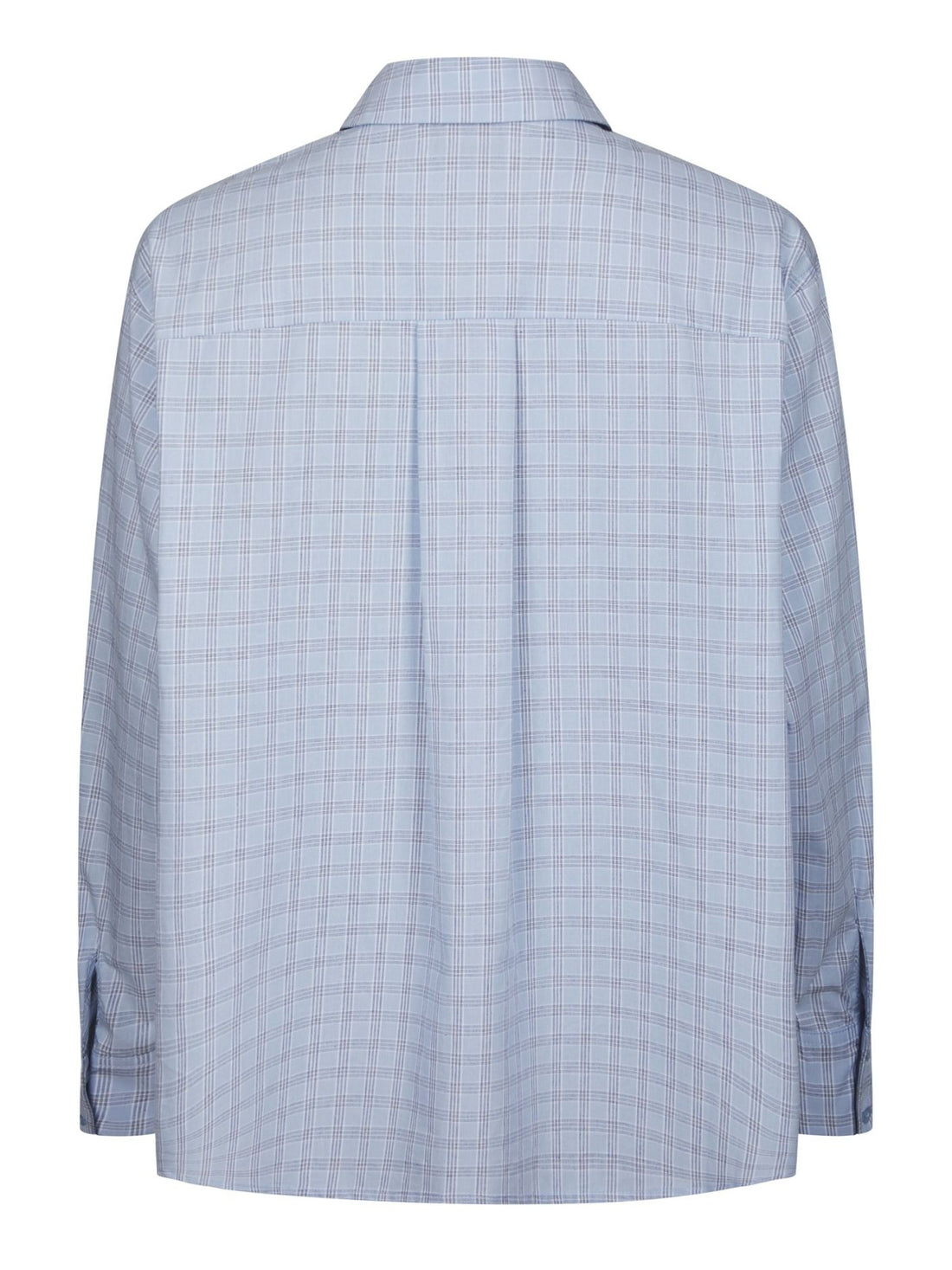Neo Noir Dalma Triple Check Shirt Light Blue