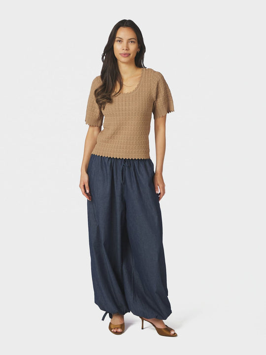 Neo Noir Roxane Balloon Denim Pants Blue