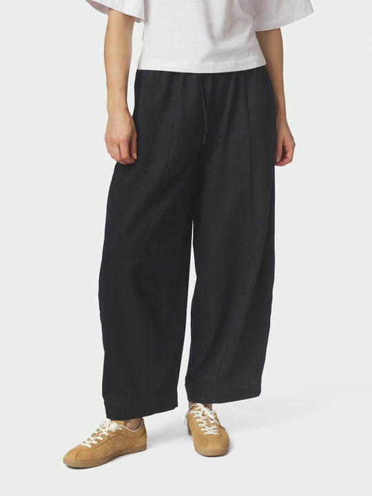 Neo Noir Eveline Pinstripe Pants Navy