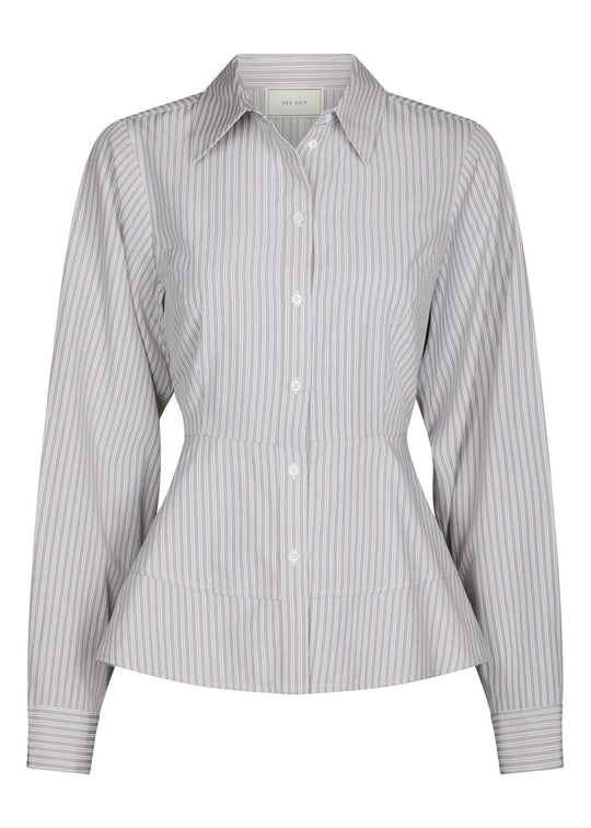 Neo Noir Samira Stripe Shirt Taupe Stripe