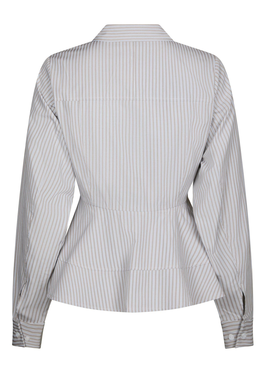 Neo Noir Samira Stripe Shirt Taupe Stripe