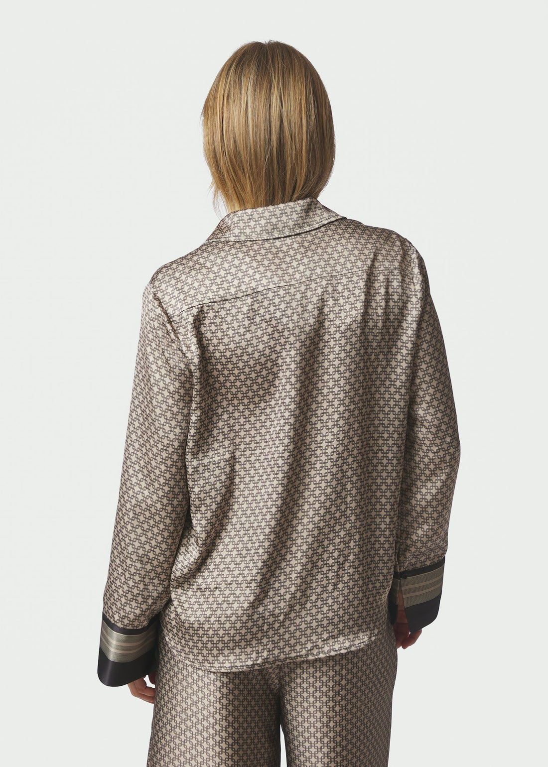 Neo Noir Mistan Pattern Shirt Beige