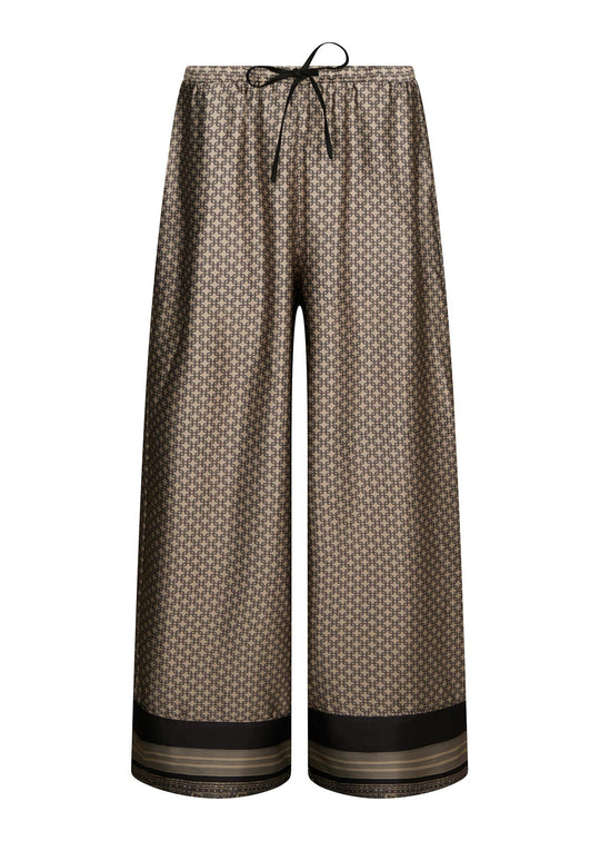 Neo Noir Sora Pattern Pants Beige