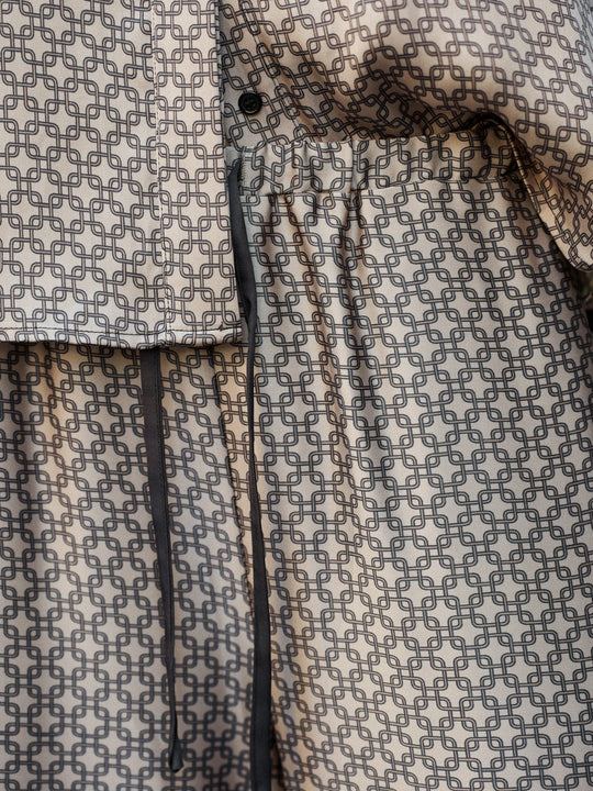 Neo Noir Sora Pattern Pants Beige