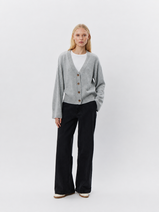 Sofie Schnoor LevaSW Cardigan Grey Melange