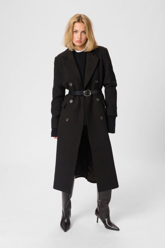 My Essential Wardrobe FrannieMW Coat Espresso Melange