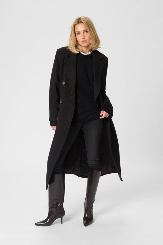 My Essential Wardrobe FrannieMW Coat Espresso Melange