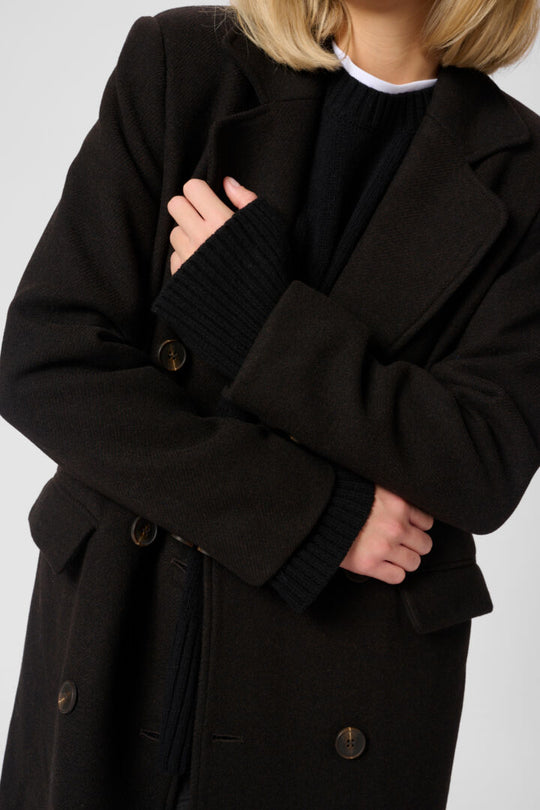 My Essential Wardrobe FrannieMW Coat Espresso Melange