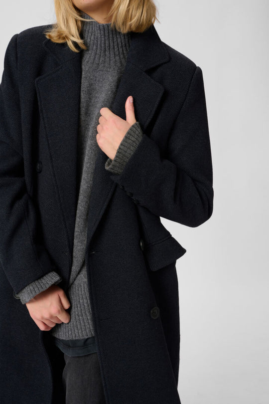 My Essential Wardrobe FrannieMW Coat After Midnight Melange