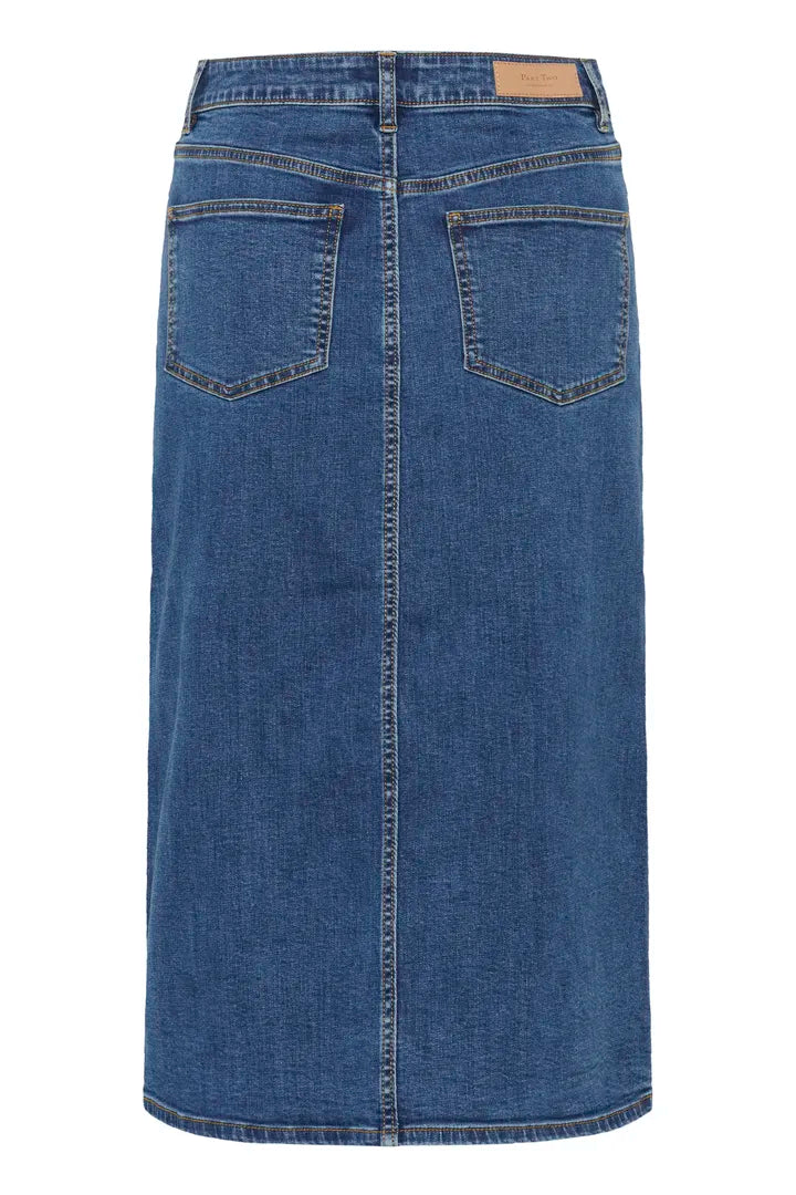 Part Two DillinPW Skirt Medium Dark Blue Denim