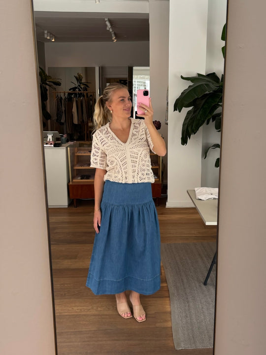 Soaked in Luxury SLAnamy Polo Blouse Turtledove