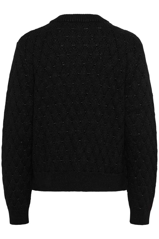 Part Two VesnaPW Cardigan Black with Lurex