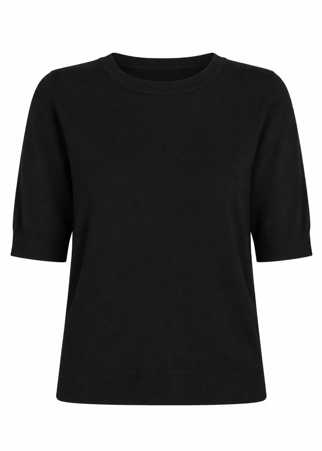 PCTana Short Sleeve Pullover Black