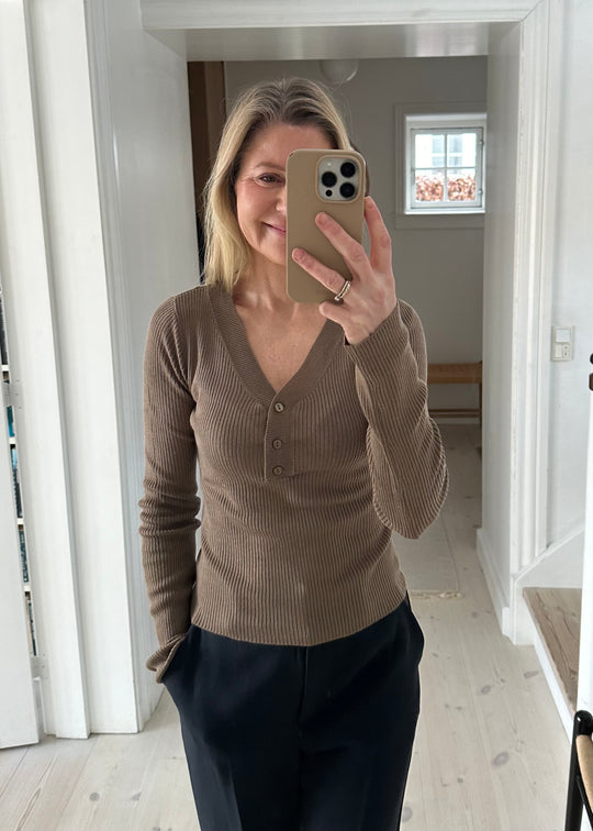 Minus Caysa tricot ls pullor minéral gris