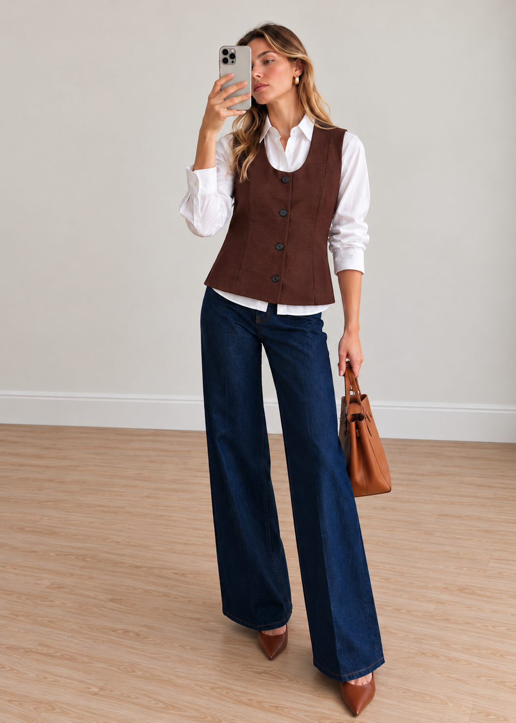 Soaked SLSemiki Waistcoat Brown Stone