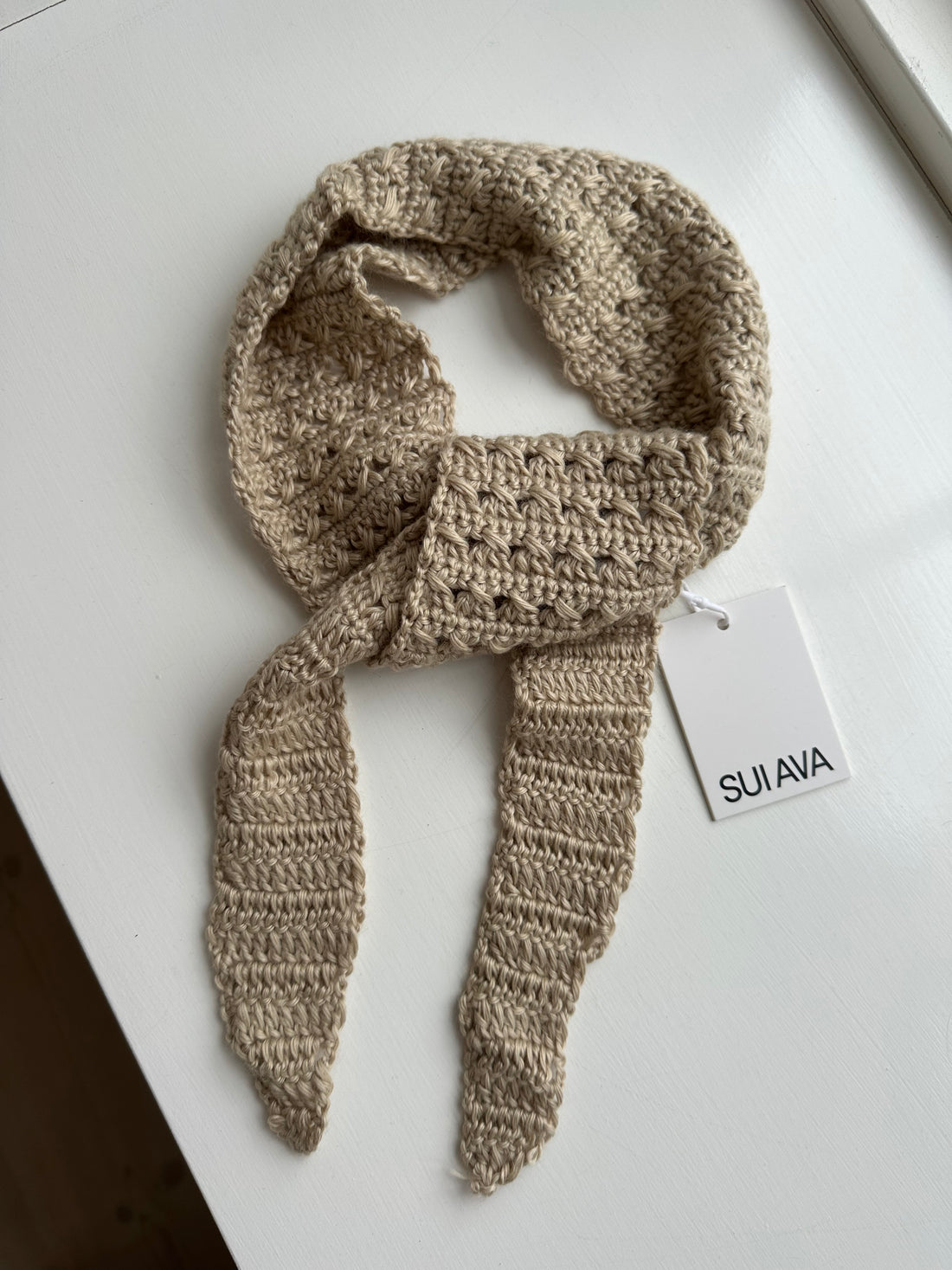 Sui Ava Viola Scarf Beige