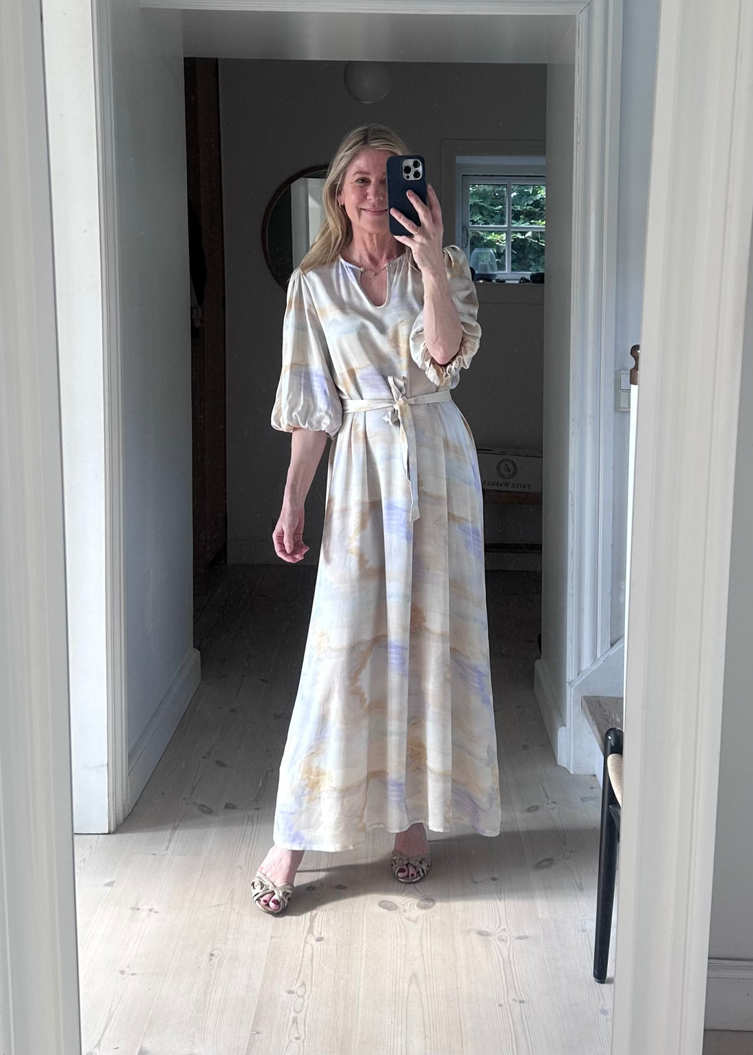 Helmstedt Camilla Dress Aurora Watercolor Print