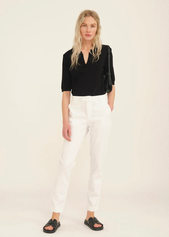 Pieszak PD-Anika Support Cropped Chino White