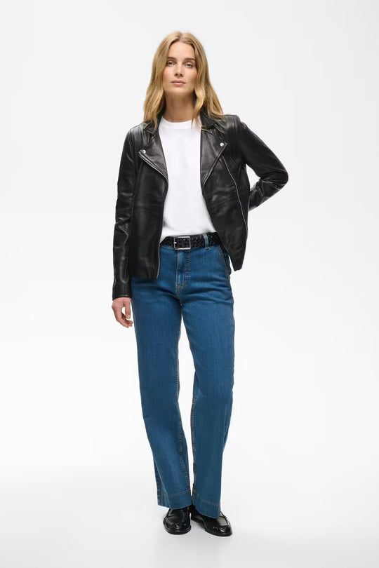 Part Two FrancesPW Leather outerwear Black