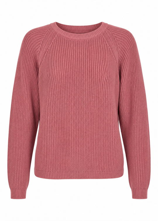Serendipity Cotton Knit Sweater Old Rose