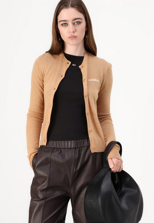 2NDDAY Vinny TT Soft Wool Blend Cardigan classic camel