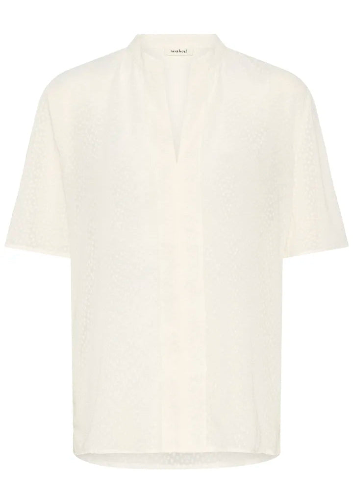 Soaked SLCammelie Amily Blouse SS White