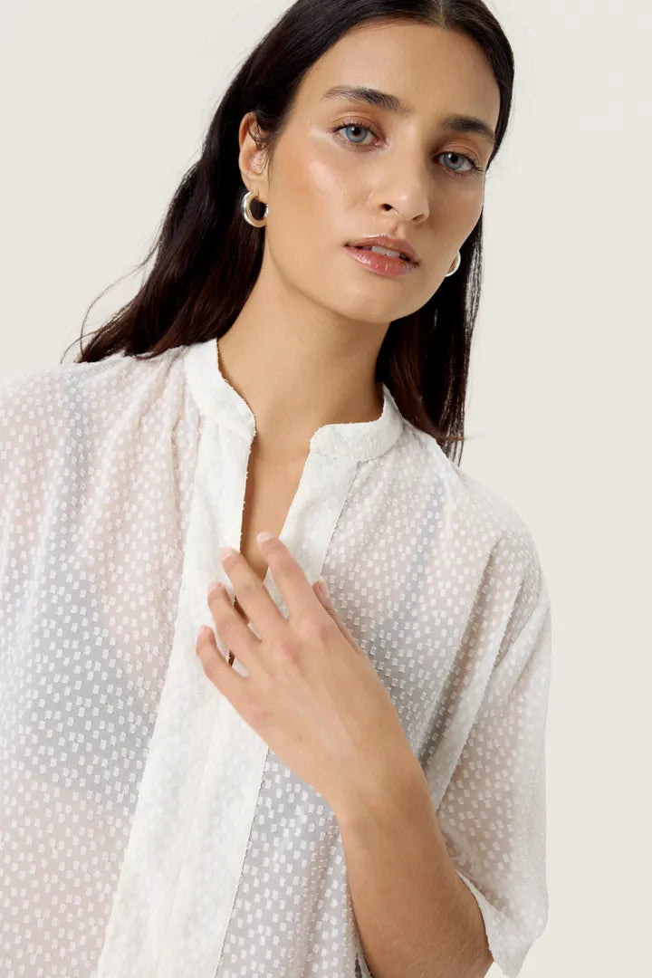 Soaked SLCammelie Amily Blouse SS White
