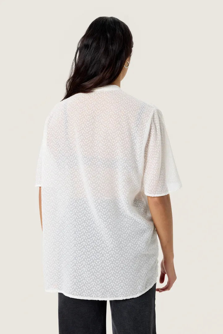 Soaked SLCammelie Amily Blouse SS White