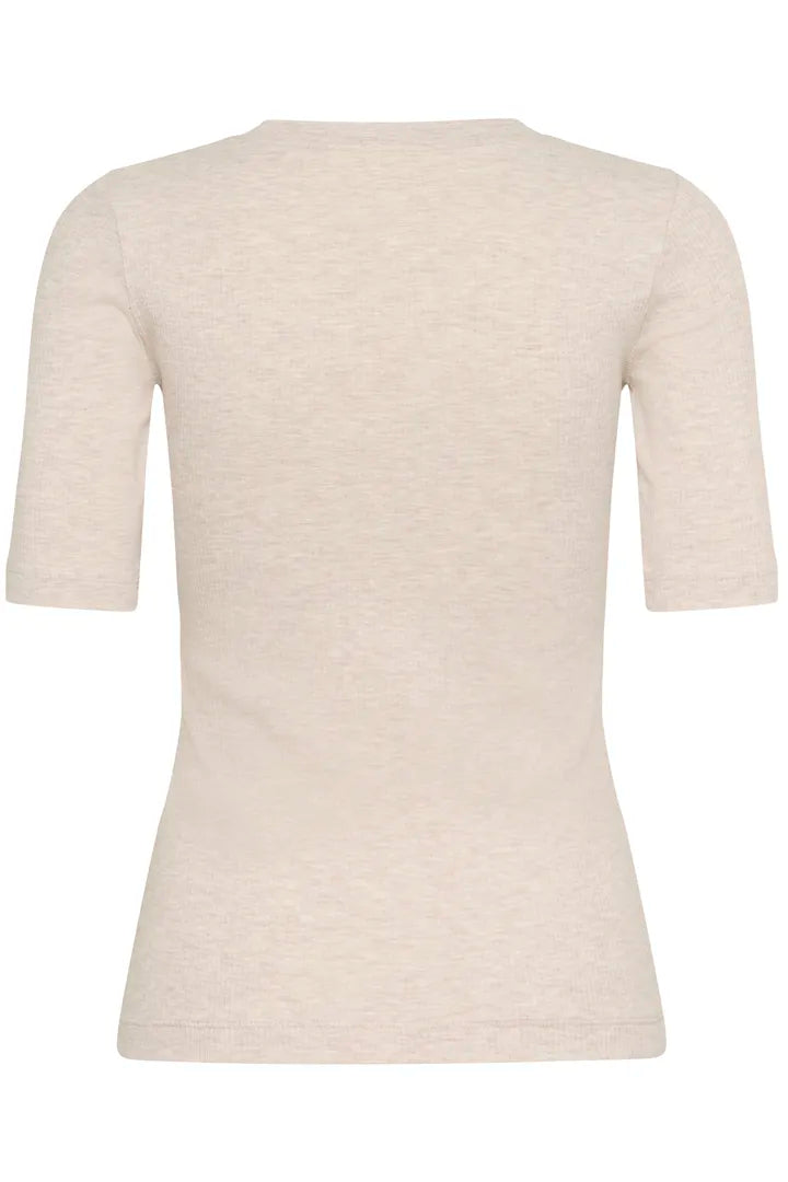 InWear DagnaIW Melange V T-Shirt Ecru