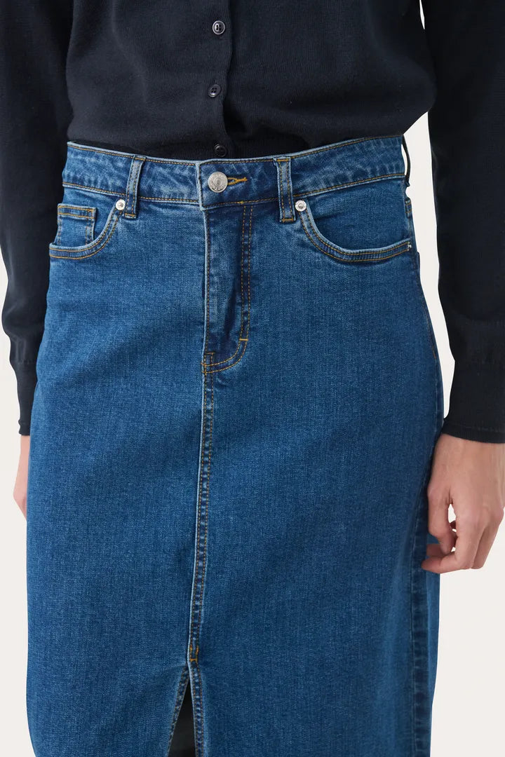 Part Two DillinPW Skirt Medium Dark Blue Denim
