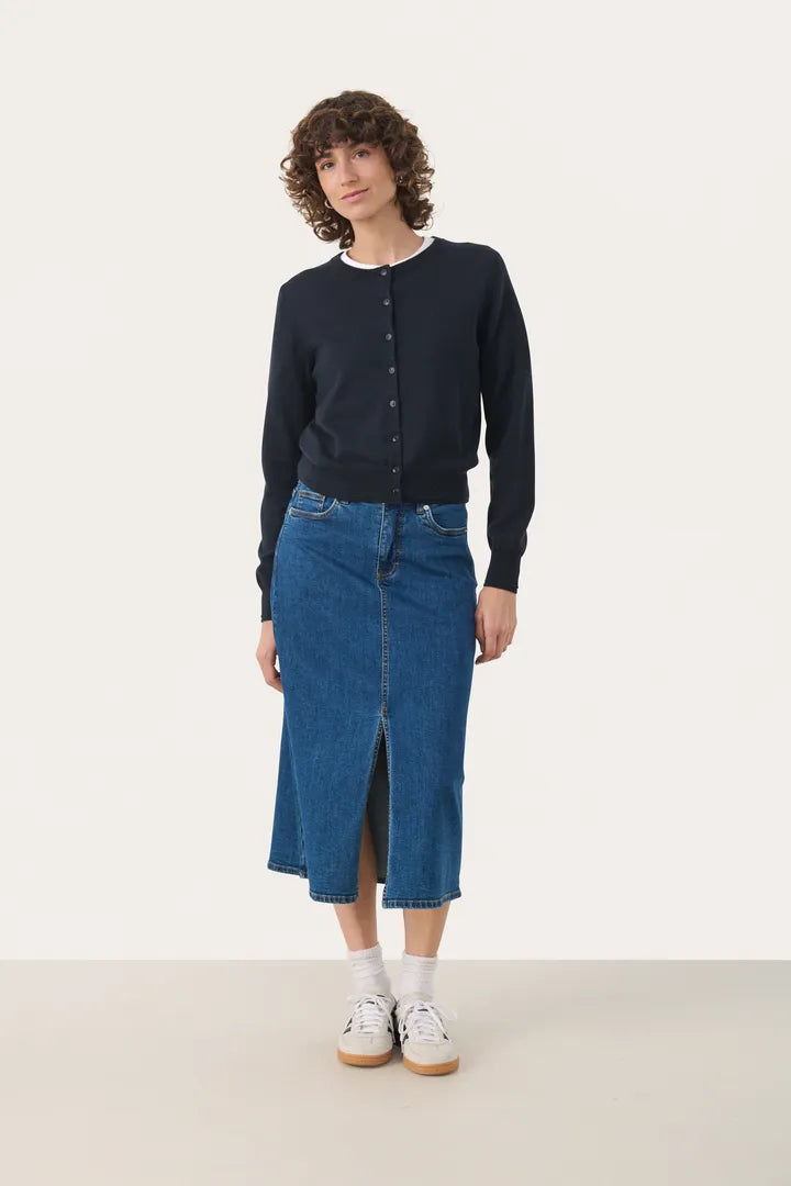 Part Two DillinPW Skirt Medium Dark Blue Denim