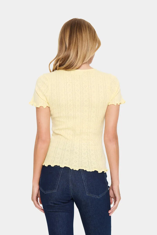 Saint Tropez GruSZ T-Shirt Pale Banana yellow