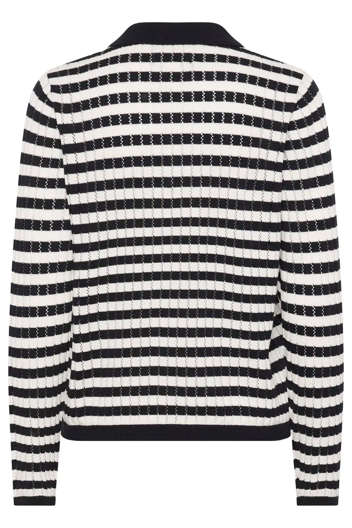 Part Two ZariaPW Pullover Dark Navy Stripe