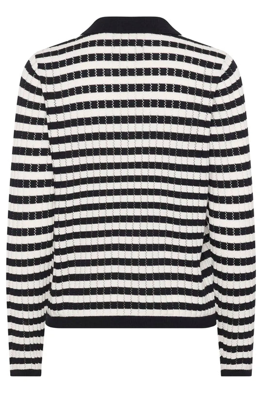 Part Two ZariaPW Pullover Dark Navy Stripe