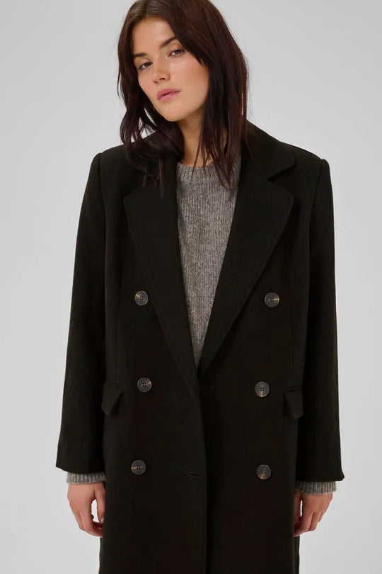 My Essential Wardrobe FrannieMW Coat Espresso Melange