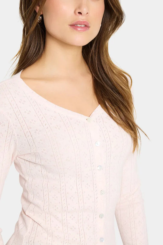 Saint Tropez GruSZ Cardigan Barely Pink