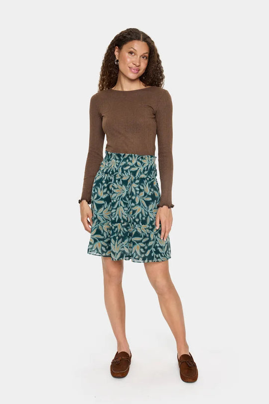 Saint Tropez GruSZ Blouse Fondue Fudge Melange (brun)