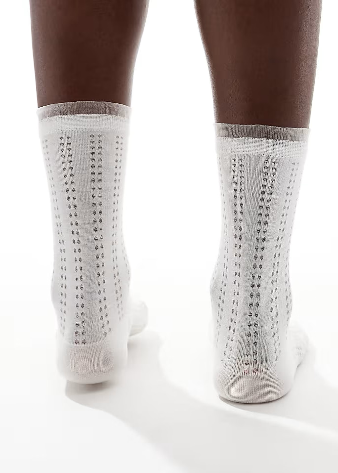 Sui Ava Andrea Frilly Socks White