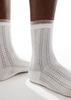 Sui Ava Andrea Frilly Socks White