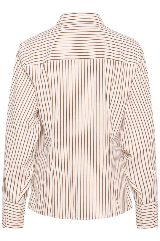Karen by Simonsen KBElmira Shirt Cinnamon Stripe