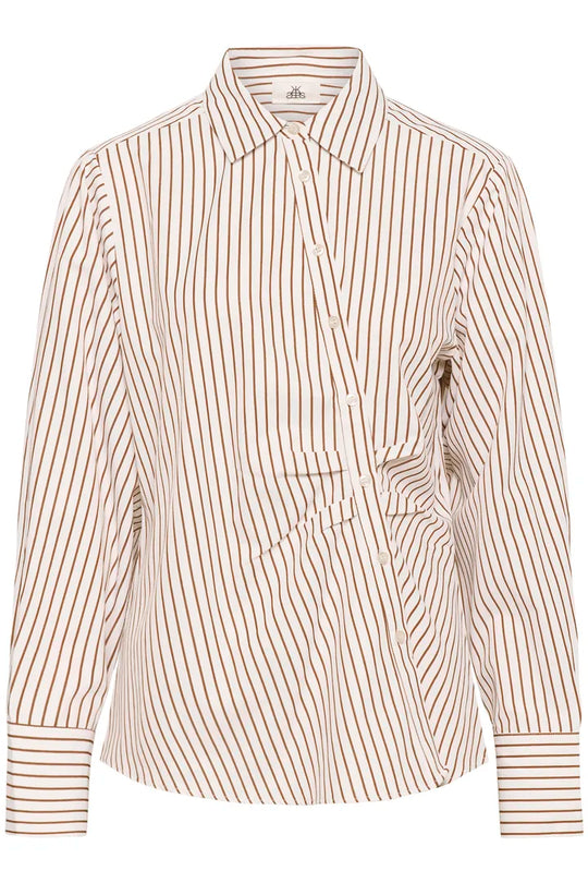 Karen by Simonsen KBElmira Shirt Cinnamon Stripe