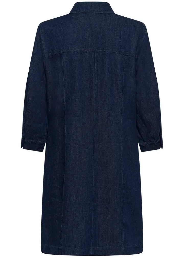Soaked SLChaman Short Dress Dark Blue Denim