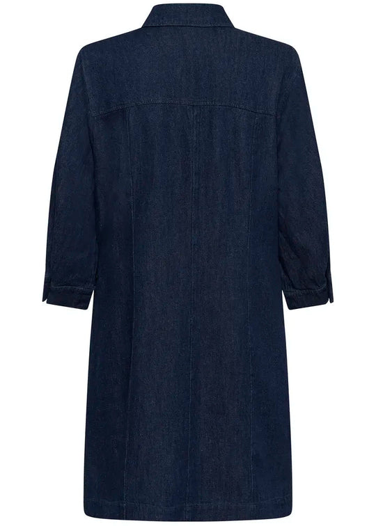 Soaked SLChaman Short Dress Dark Blue Denim
