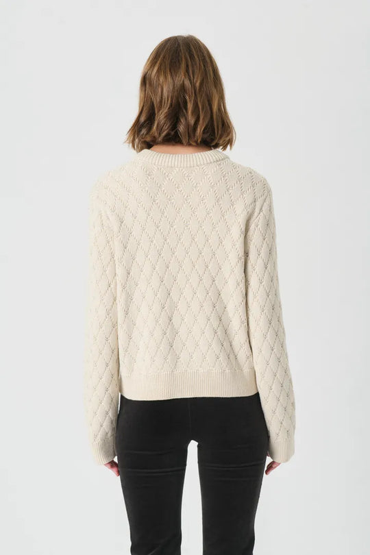 Part Two VesnaPW Cardigan Whitecap Gray with Lurex