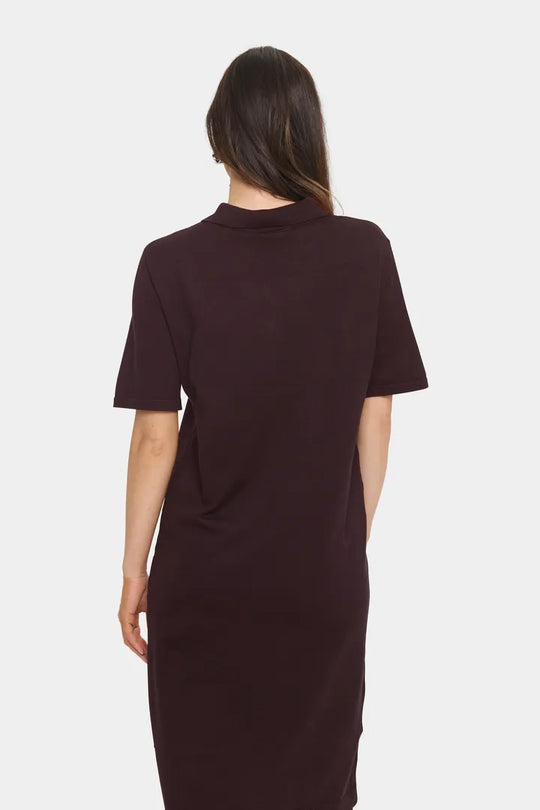Saint Tropez MilaSZ Polo SS Dress Chocolate Plum