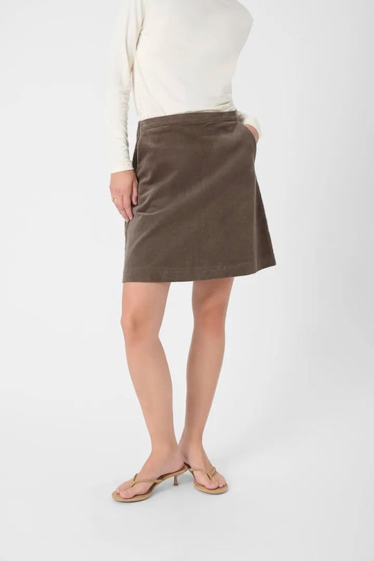 Soaked SLHelle Aline Skirt Morel