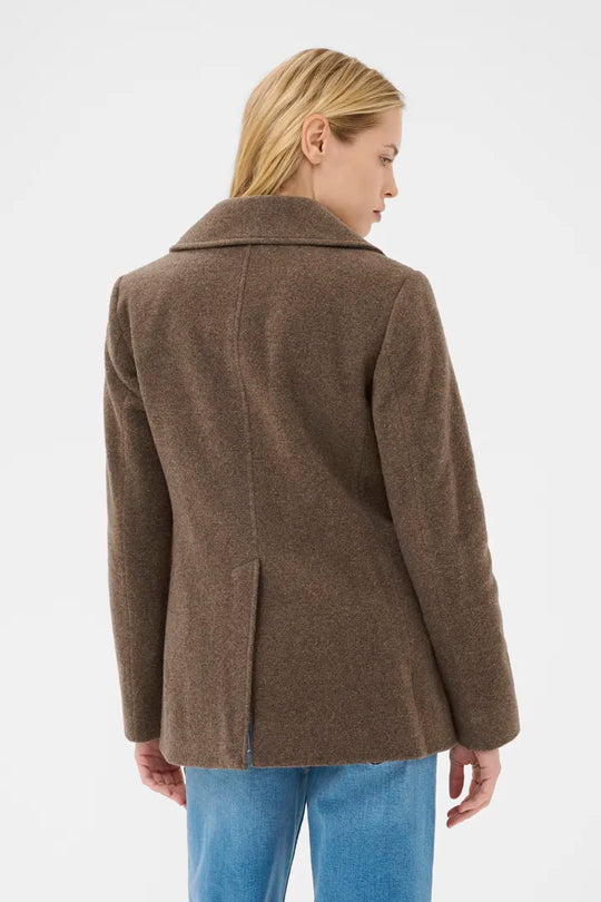 Part Two LekiasPW Coat Dark Walnut Melange