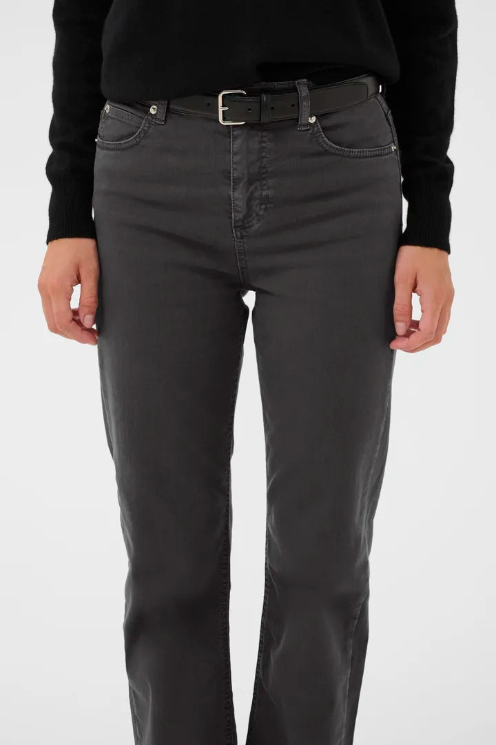 InWear Carlinaiw straight jeans black oyster (grå)