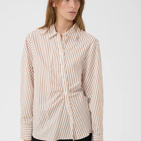 Karen by Simonsen KBElmira Shirt Cinnamon Stripe