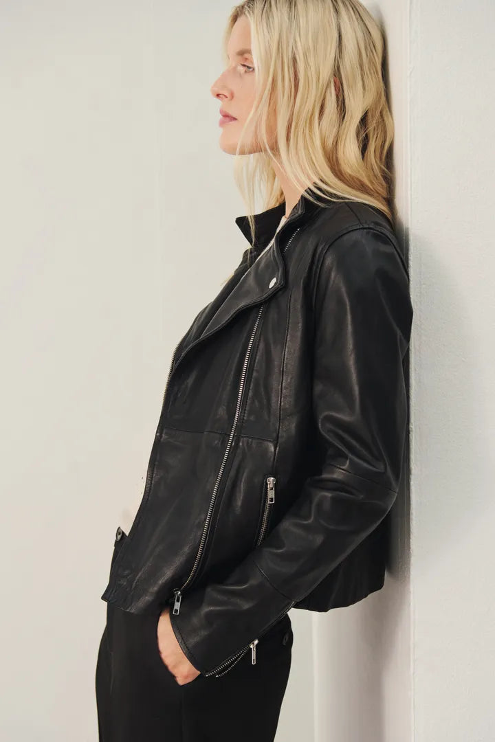 Part Two FrancesPW Leather outerwear Black
